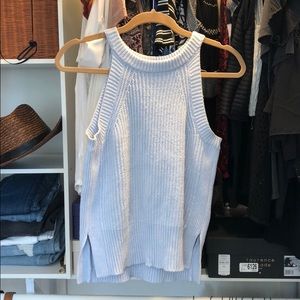 Marine layer sky blue Small racerback sweater top
